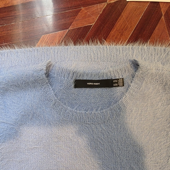 Vero Moda Blue Fitted R Top Sweater - Picture 6 of 6